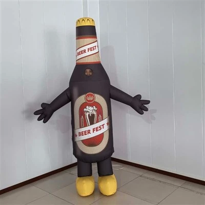 Fantasia de garrafa inflável